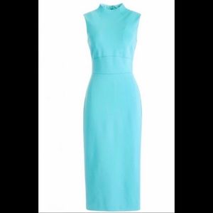 J.Crew mockneck sheath dress in stretch ponte